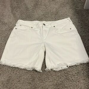 White True Religion Jean shorts